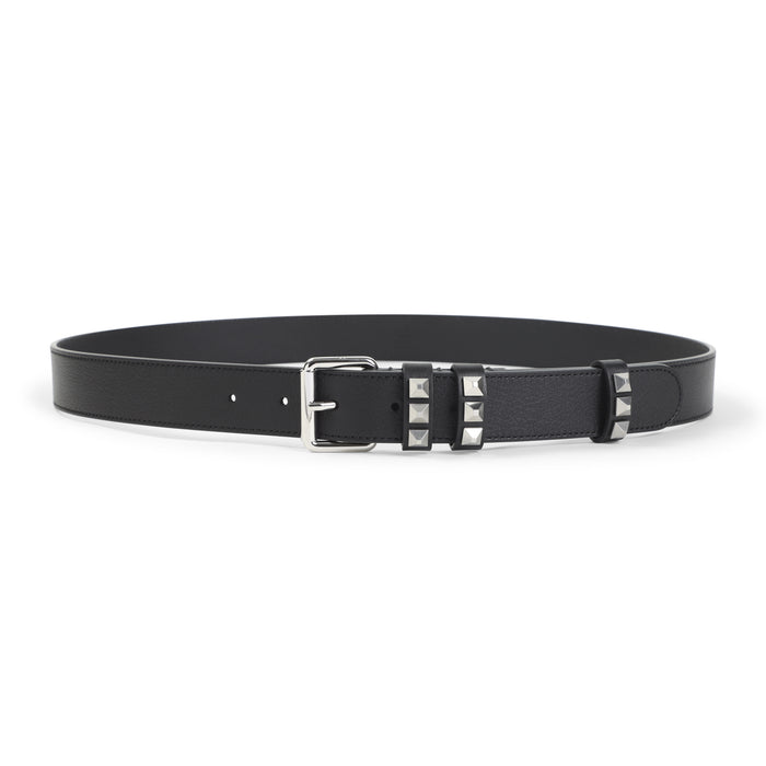 Buckle Belt Black Calf Leather