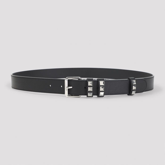 Buckle Belt Black Calf Leather