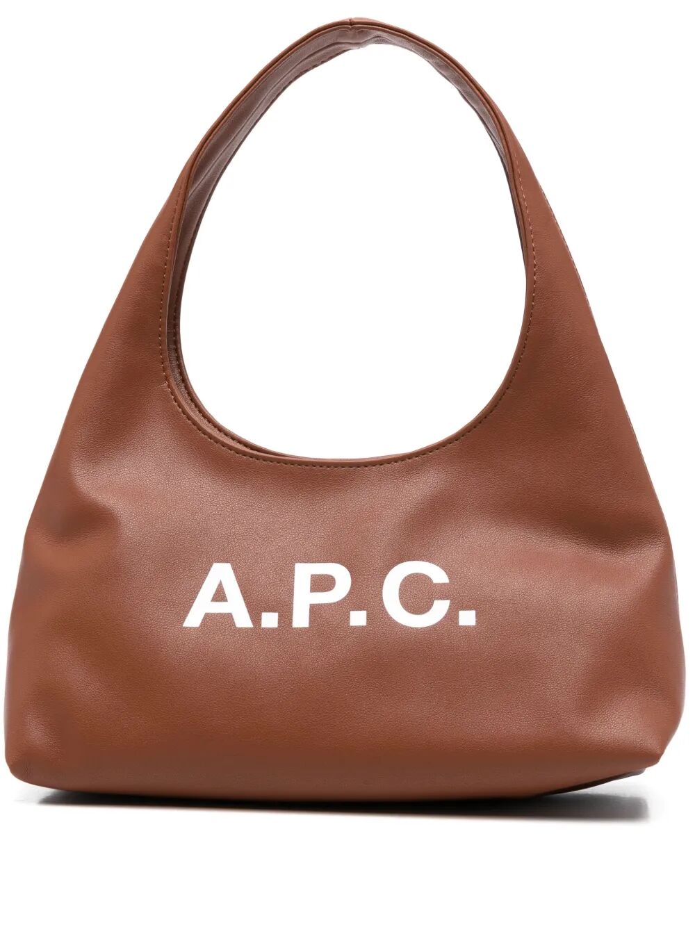 Baby Ninon Shoulder Brown Polyurethane Bag