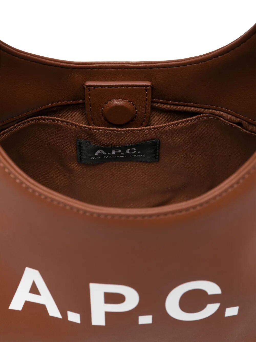 Baby Ninon Shoulder Brown Polyurethane Bag