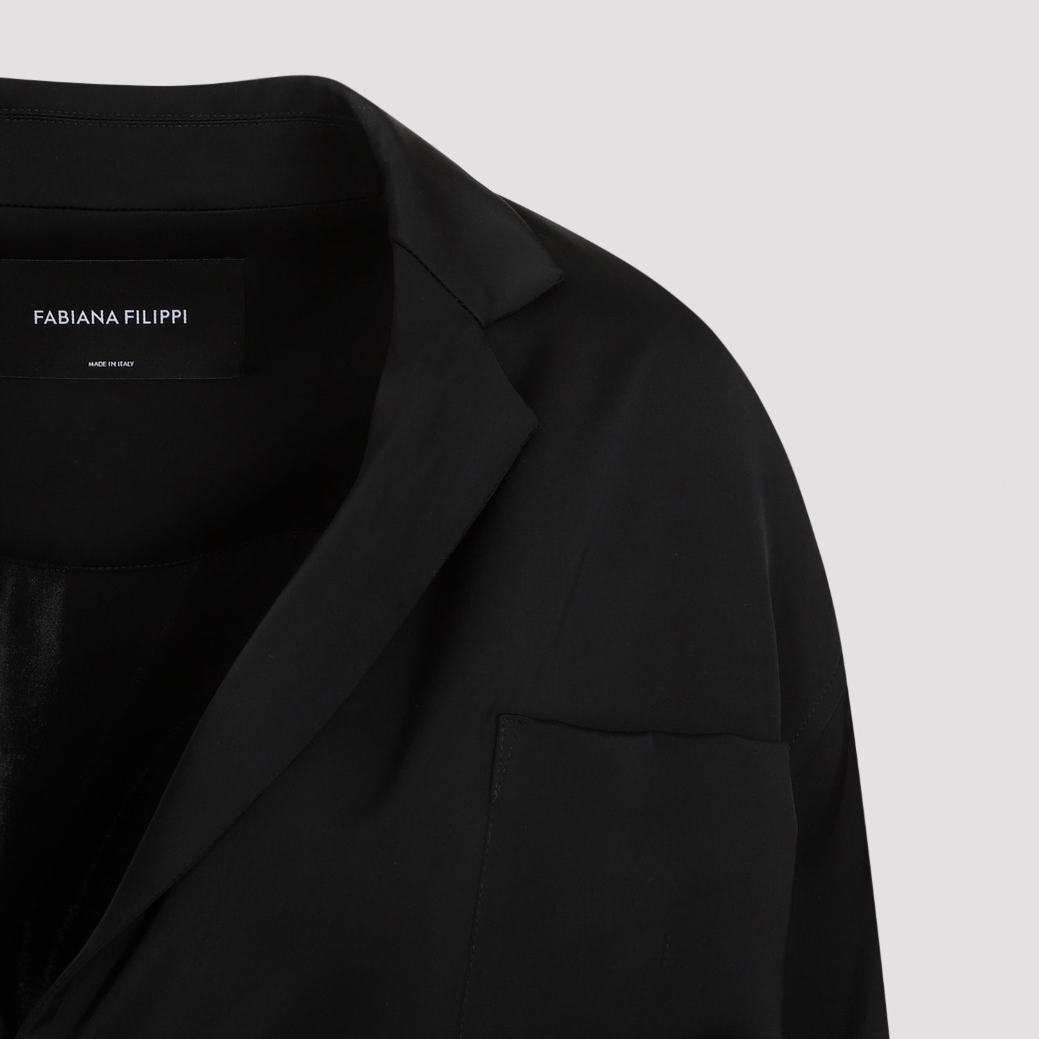 Viscose Blazer Black Jacket