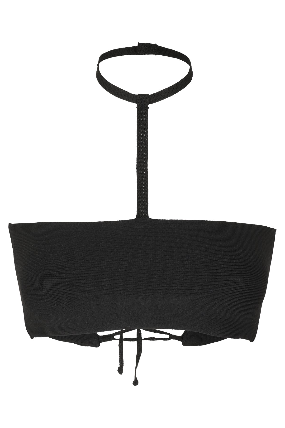 Stretch Knit Mini Top Black