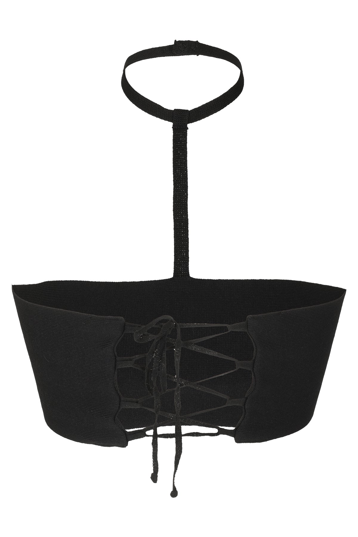 Stretch Knit Mini Top Black