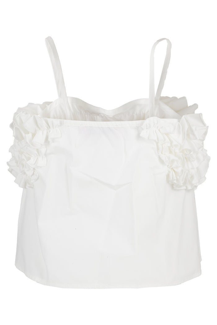 Top White Cotone Elastan