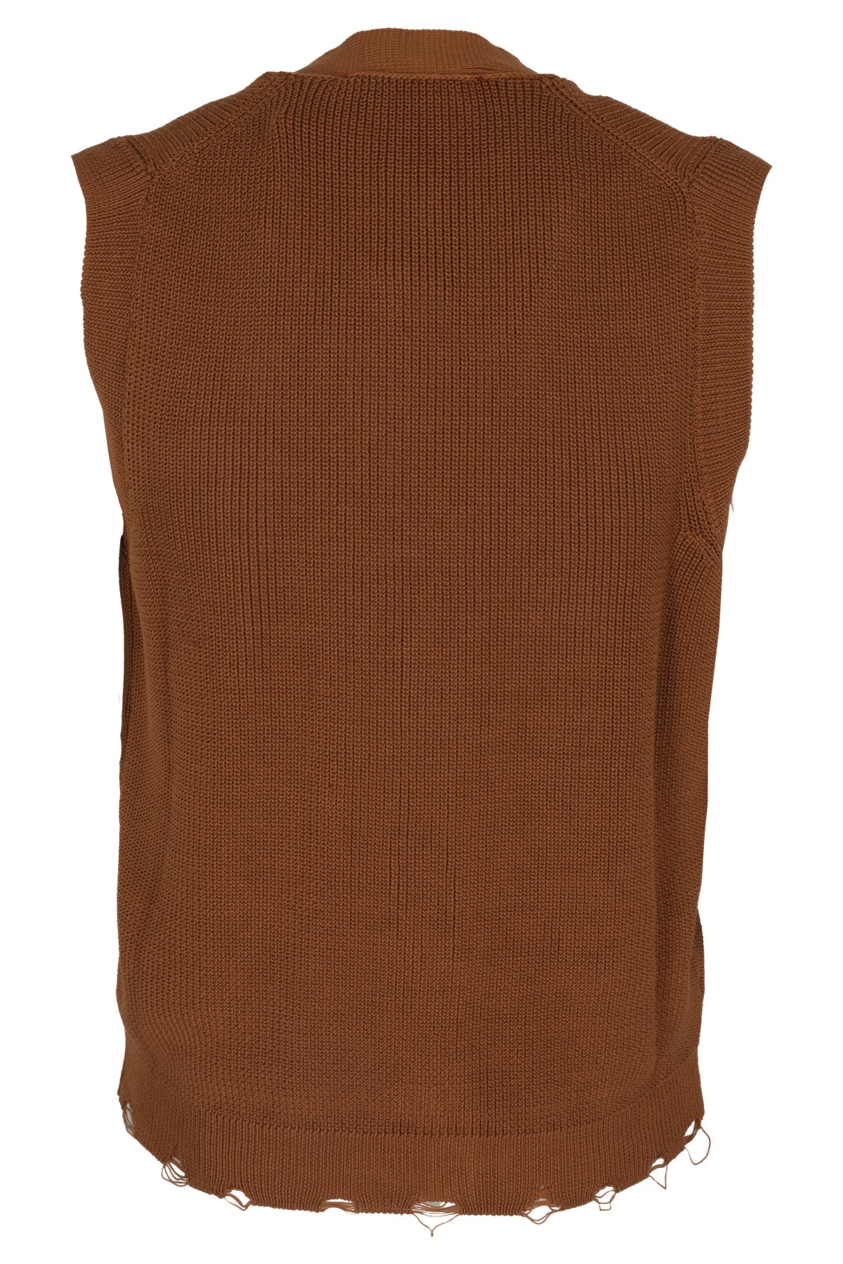 Knitwear Brown Cotone Gilet