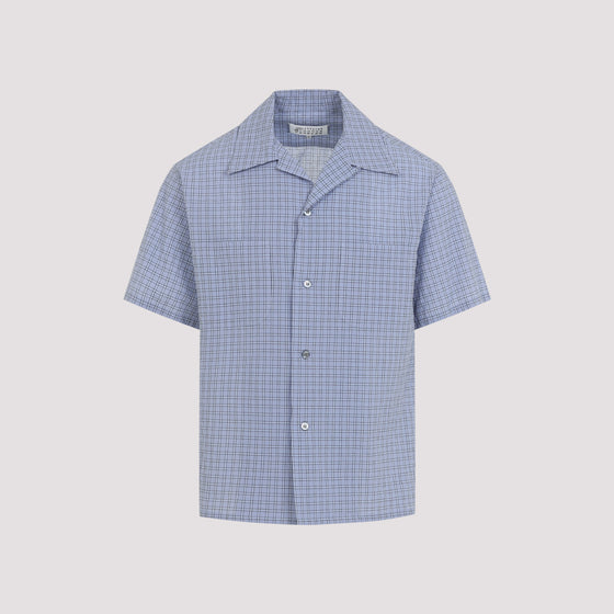 Linen Shirt Blue Cotton