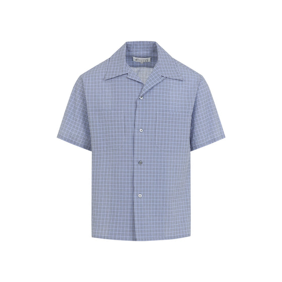 Linen Shirt Blue Cotton
