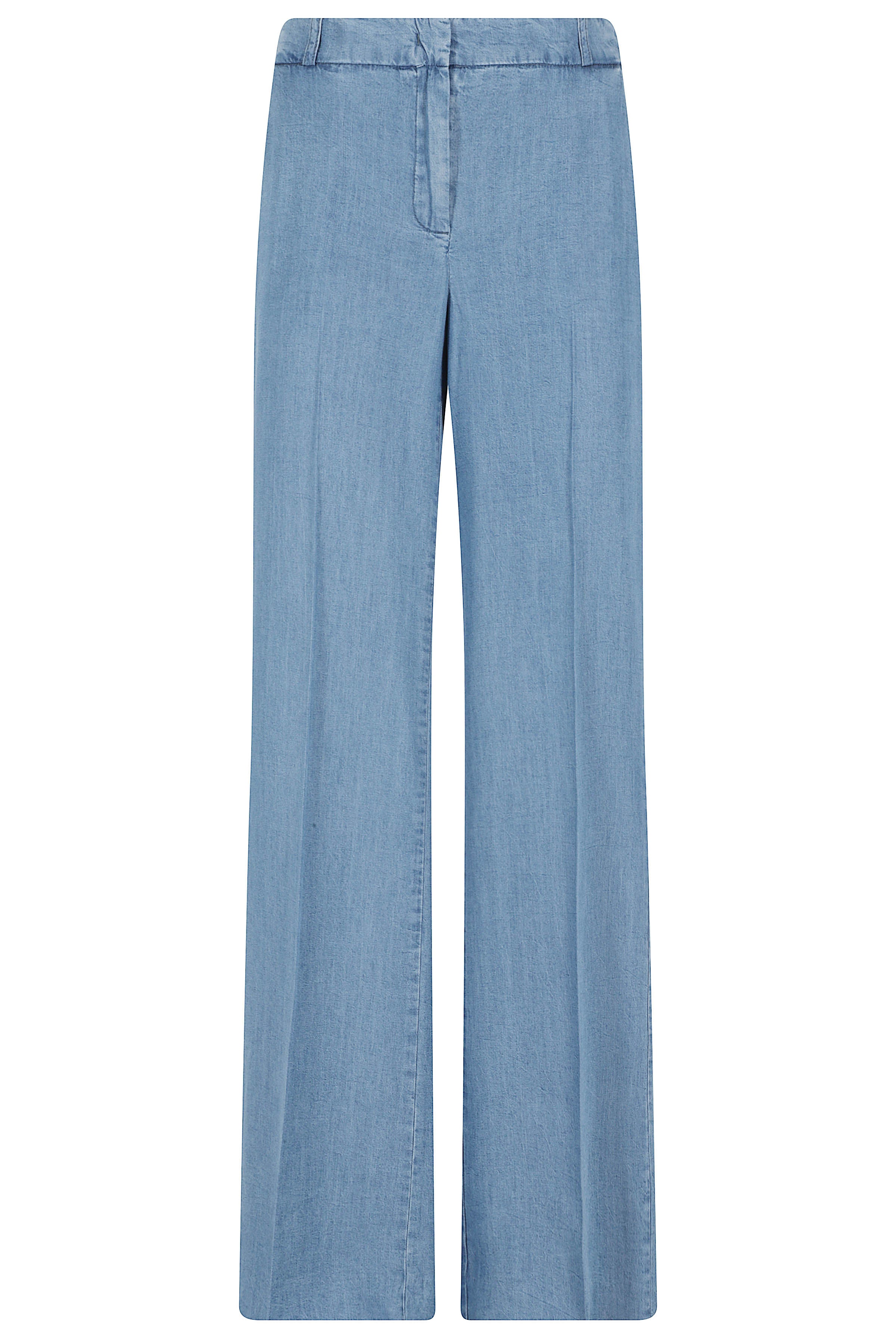 Pantalone Andrea Blue Tencel Pantaloni