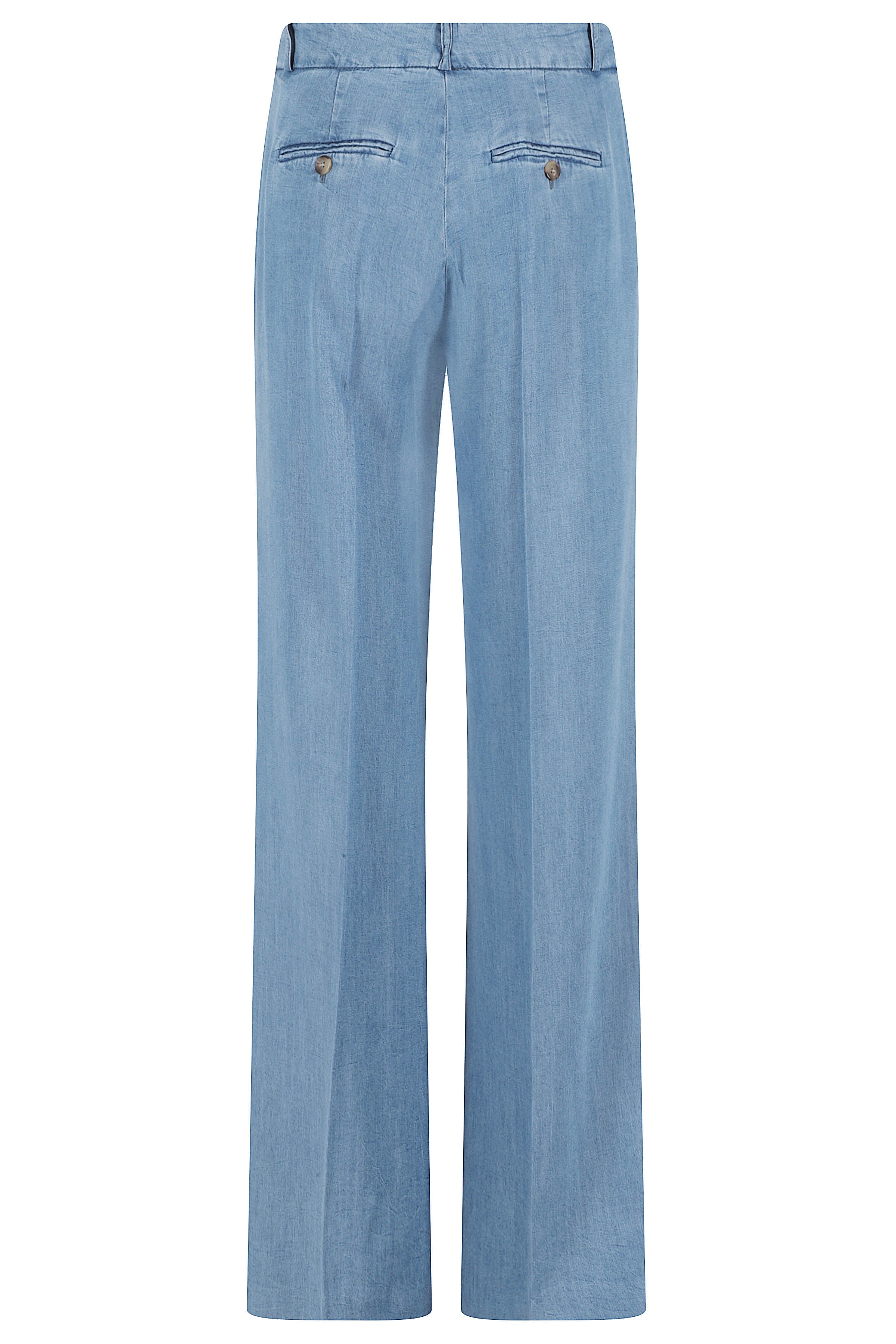 Pantalone Andrea Blue Tencel Pantaloni