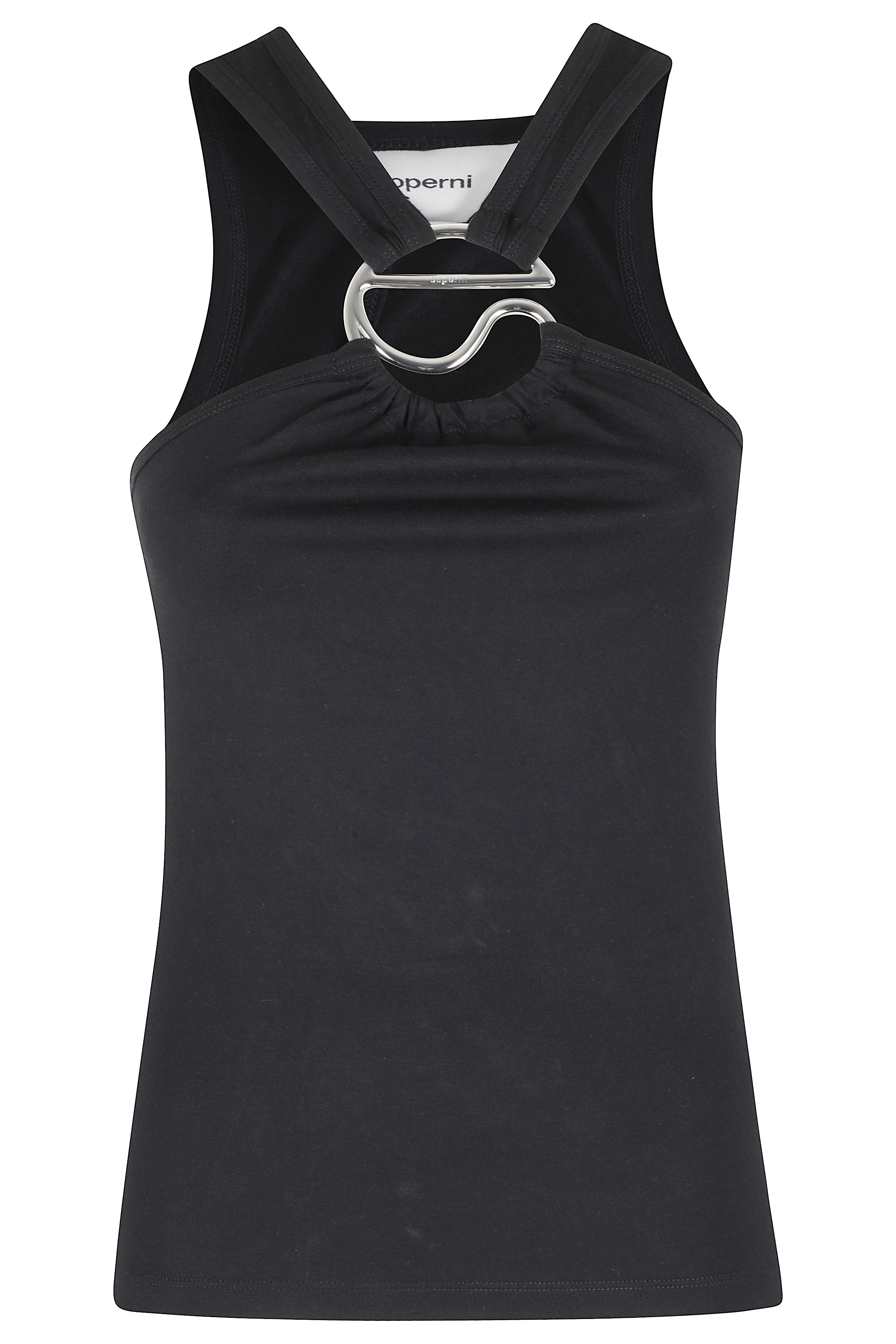 C-Logo Crossed Top Black Cotone Modal