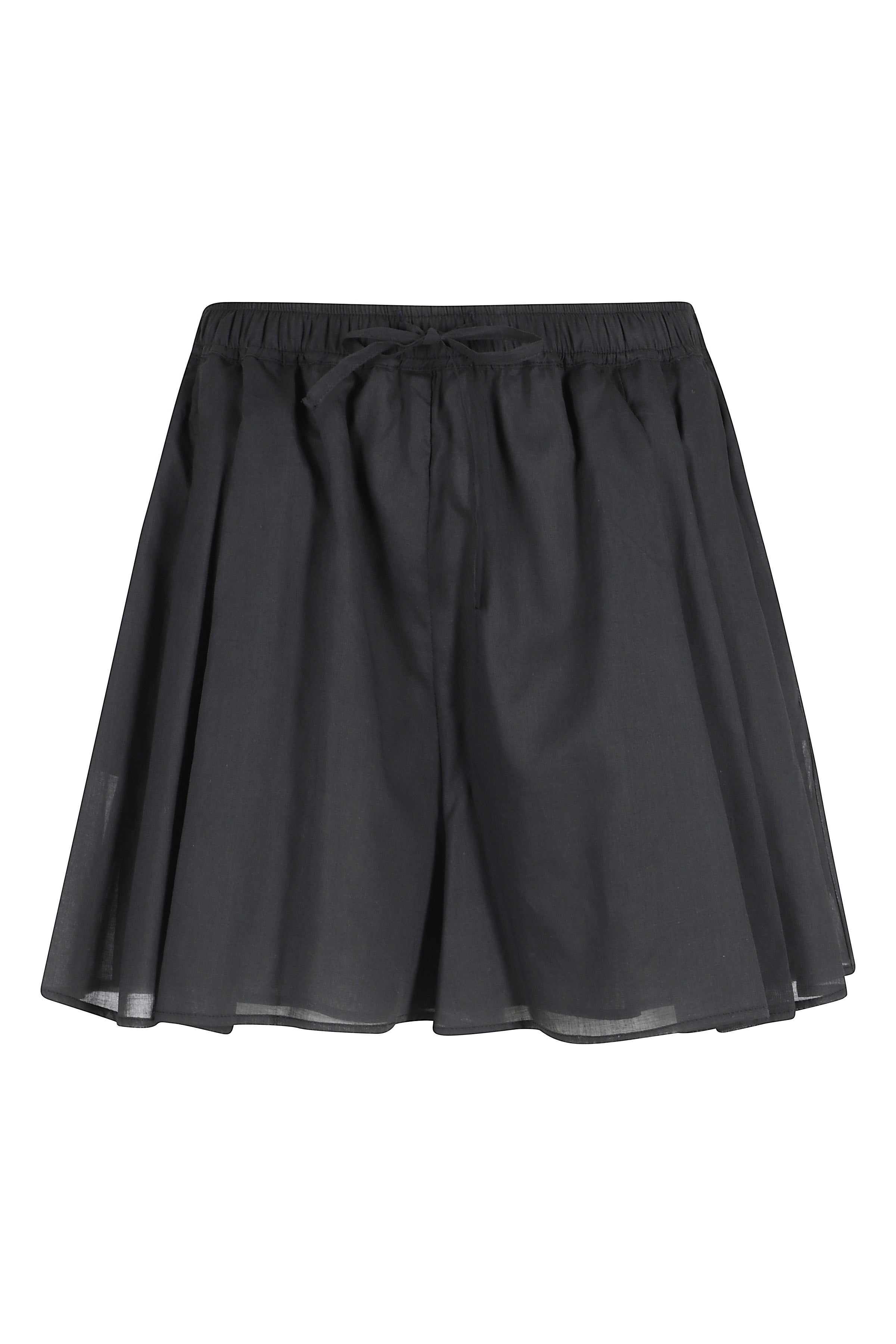 Short Mussola Di Cotone Black