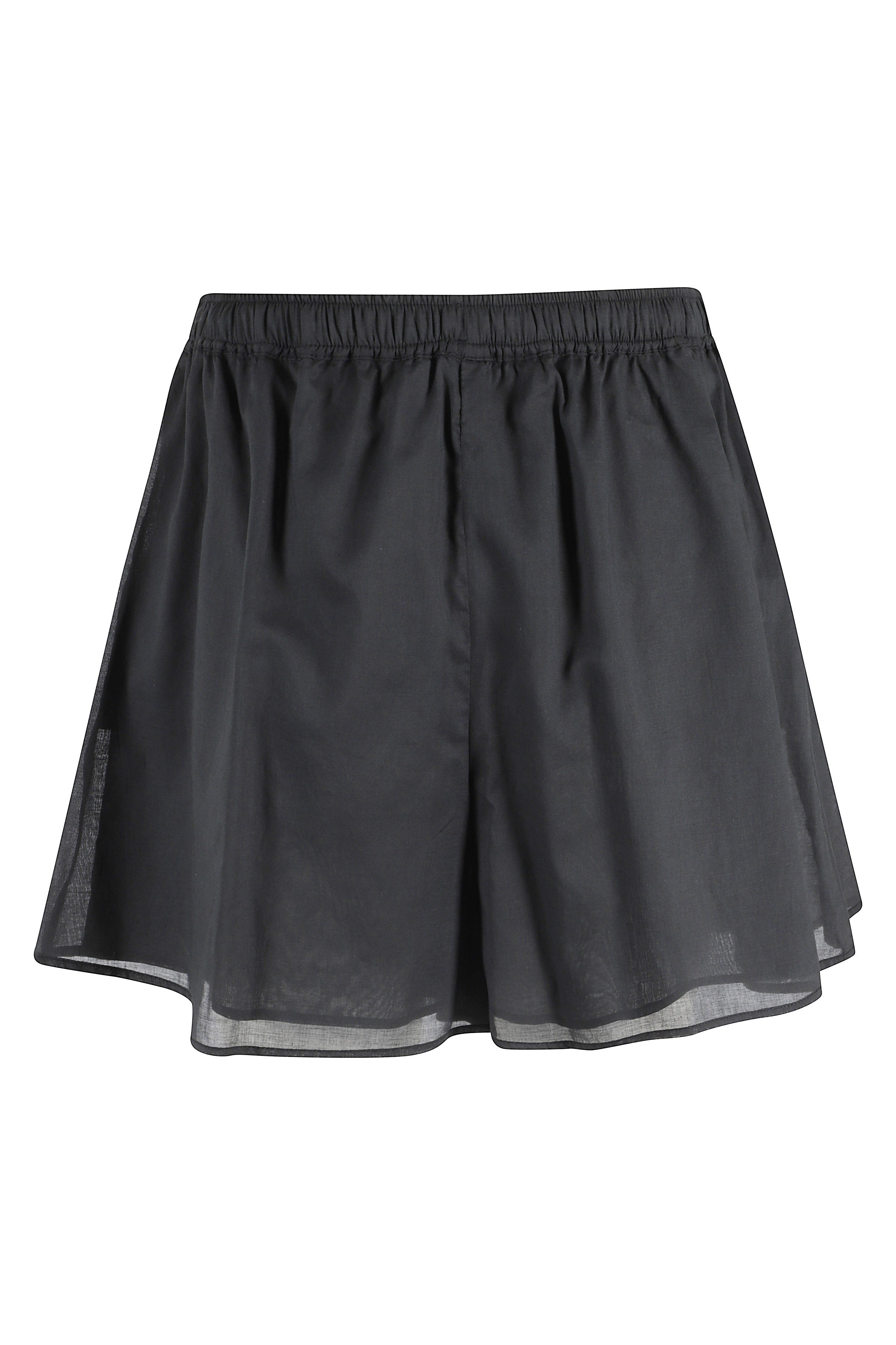 Short Mussola Di Cotone Black