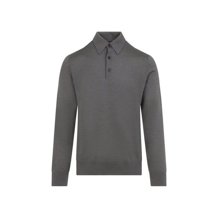 Zegna Cashmere And Silk Polo Nude & Neutrals