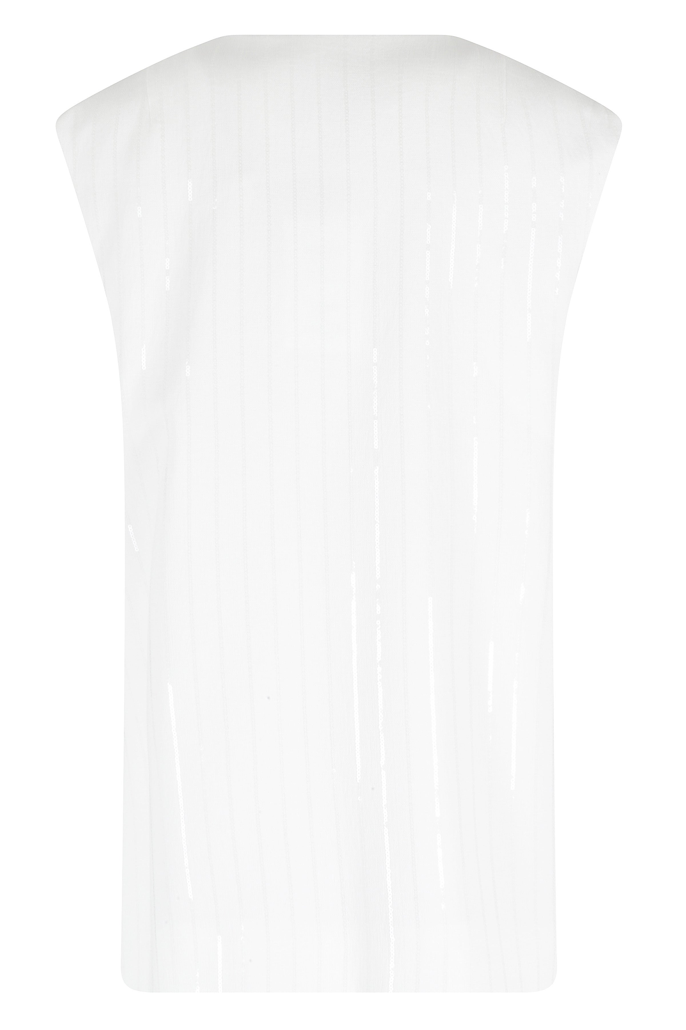 Gilet Oversize White Viscosa