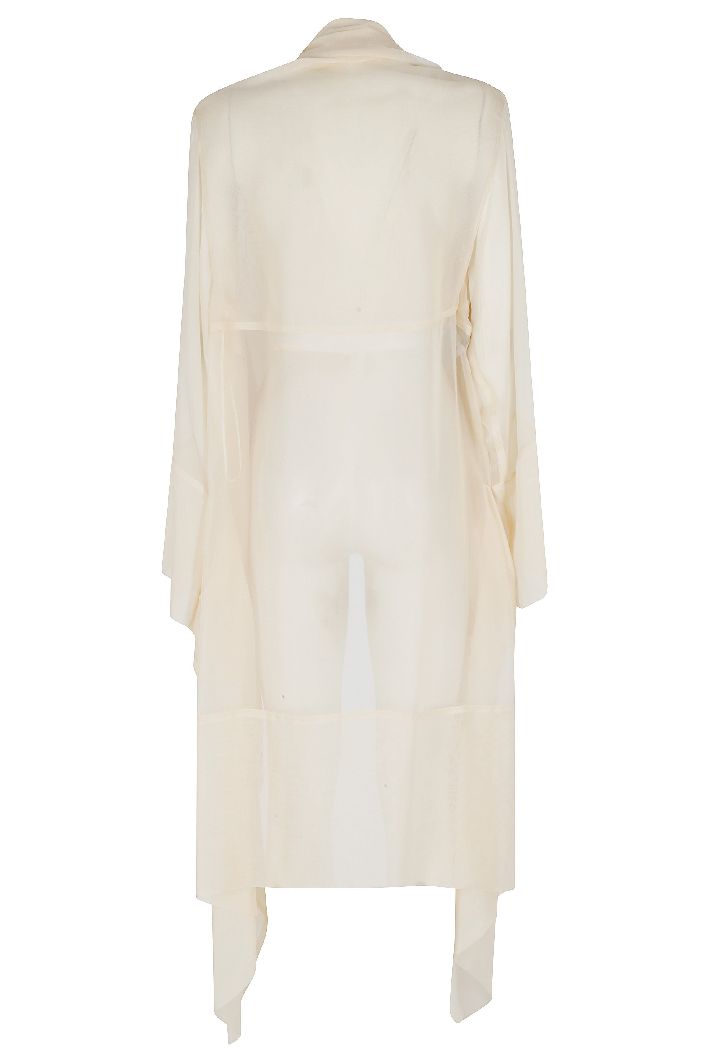 Spolverino Trasparente Lungo Nude & Neutrals Seta Giacca
