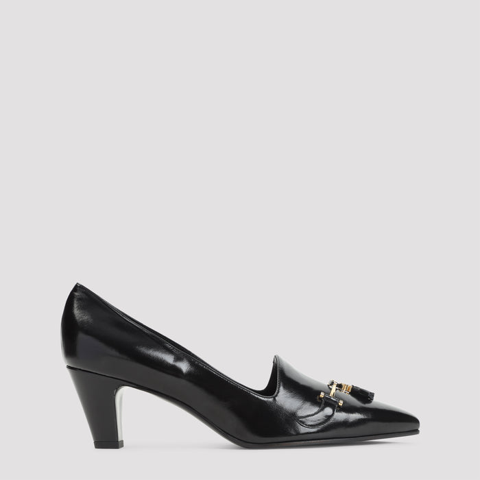 Queen Pumps Black Goat Leather