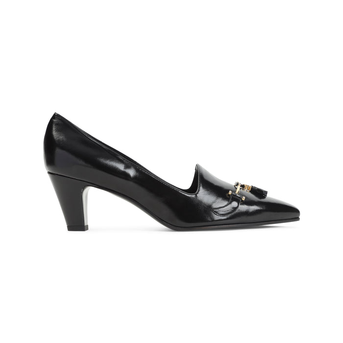 Queen Pumps Black Goat Leather