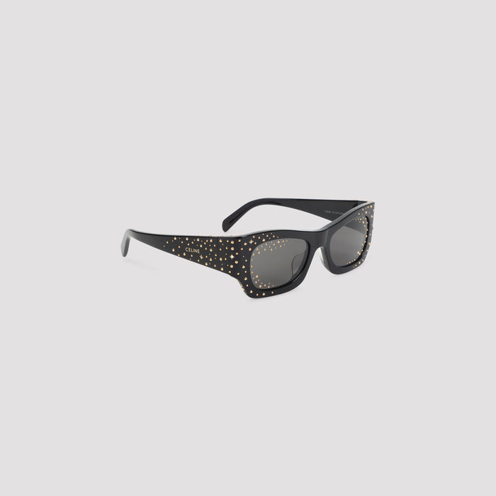 Graphic S333 Sunglasses Black Acetate Crystals Glasses