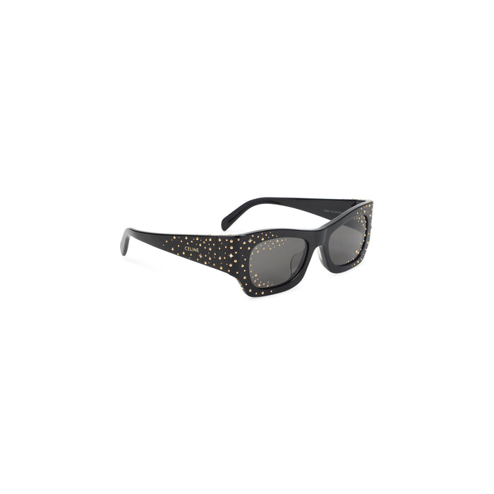 Graphic S333 Sunglasses Black Acetate Crystals Glasses