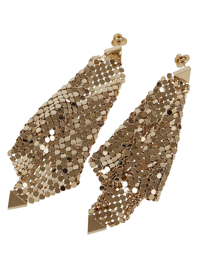 Pixel Flow Metallic Laiton Orecchini