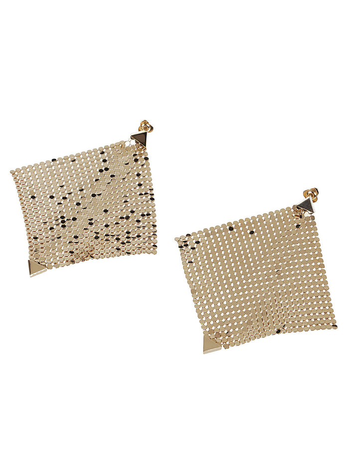 Pixel Flow Metallic Laiton Orecchini