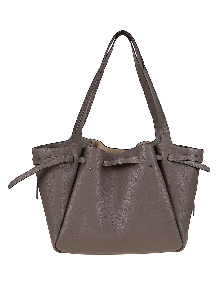 Romy Pebbled Tote Green Borsa