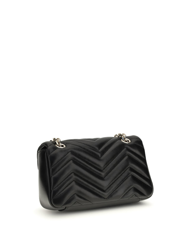 Shoulder Bag Gg Marmont Black Leather Calf