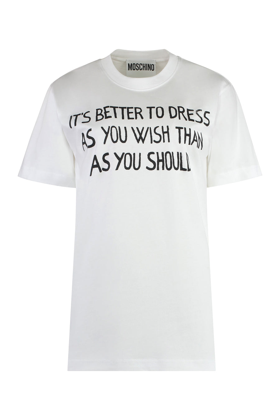 Printed Cotton T-Shirt White T-shirts & Jerseys