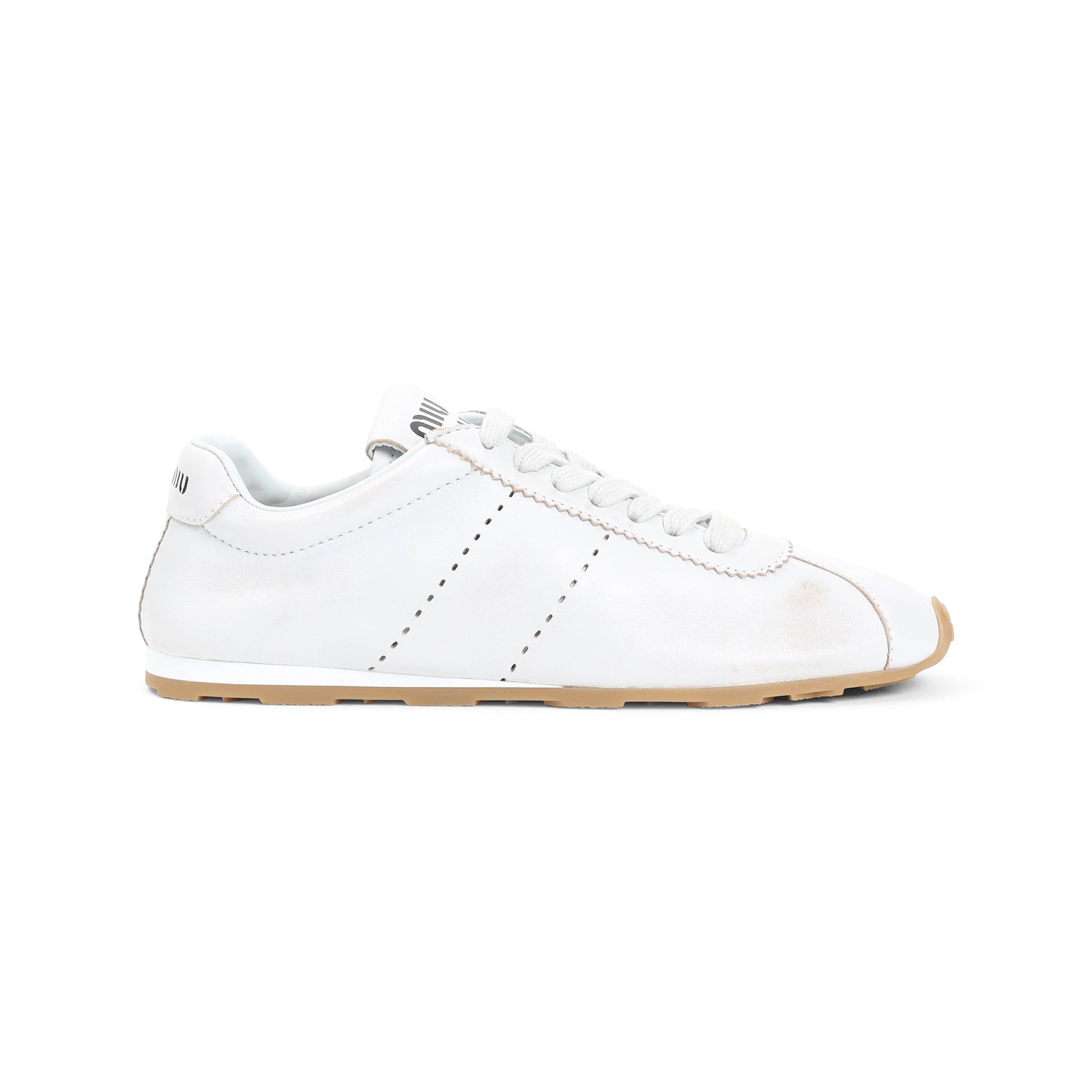Leather Sneakers White Lamb