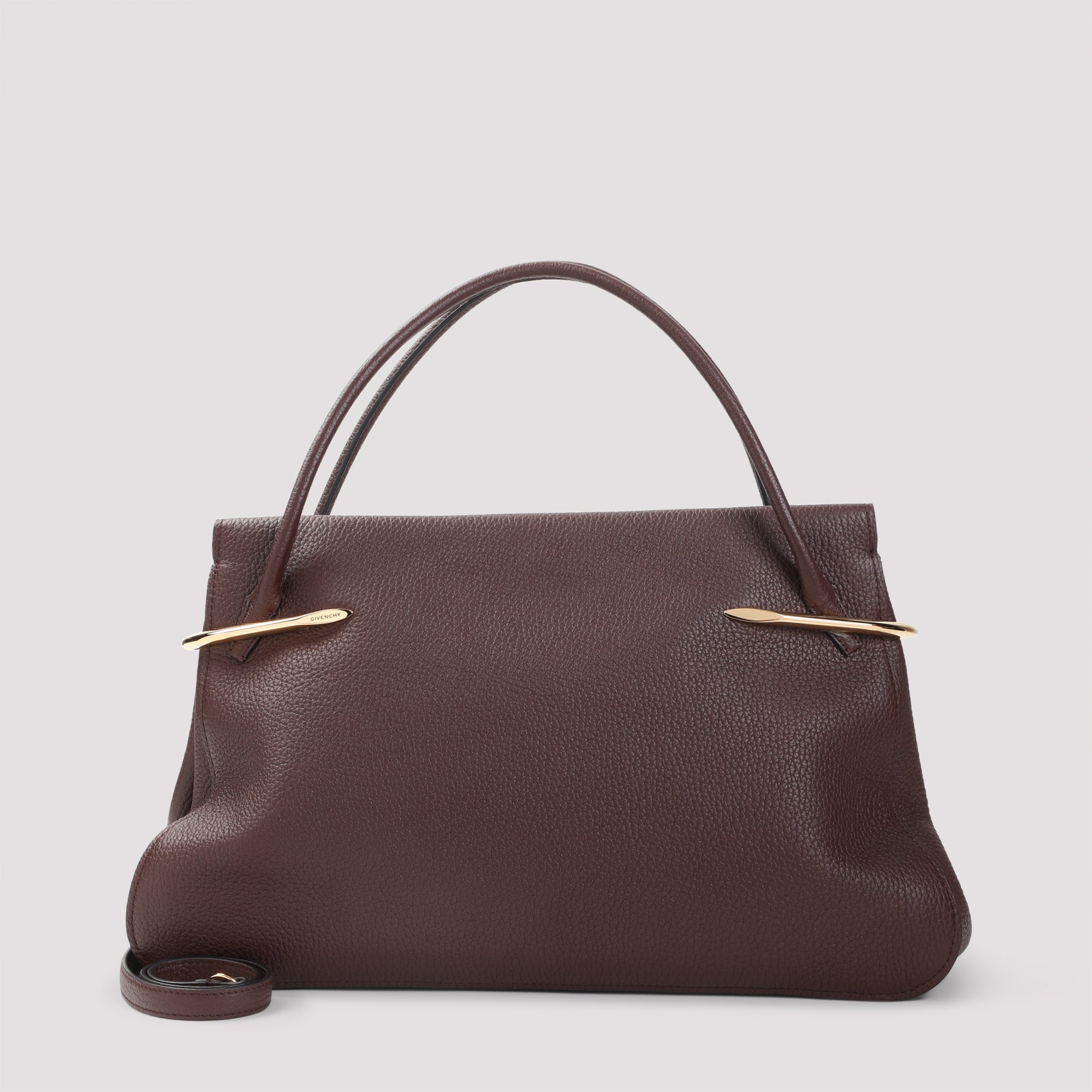 Pinch Large Shoulder Bag Brown Calf Leather