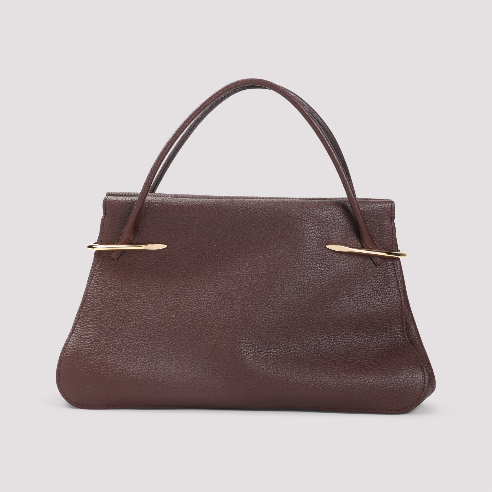 Pinch Large Shoulder Bag Brown Calf Leather
