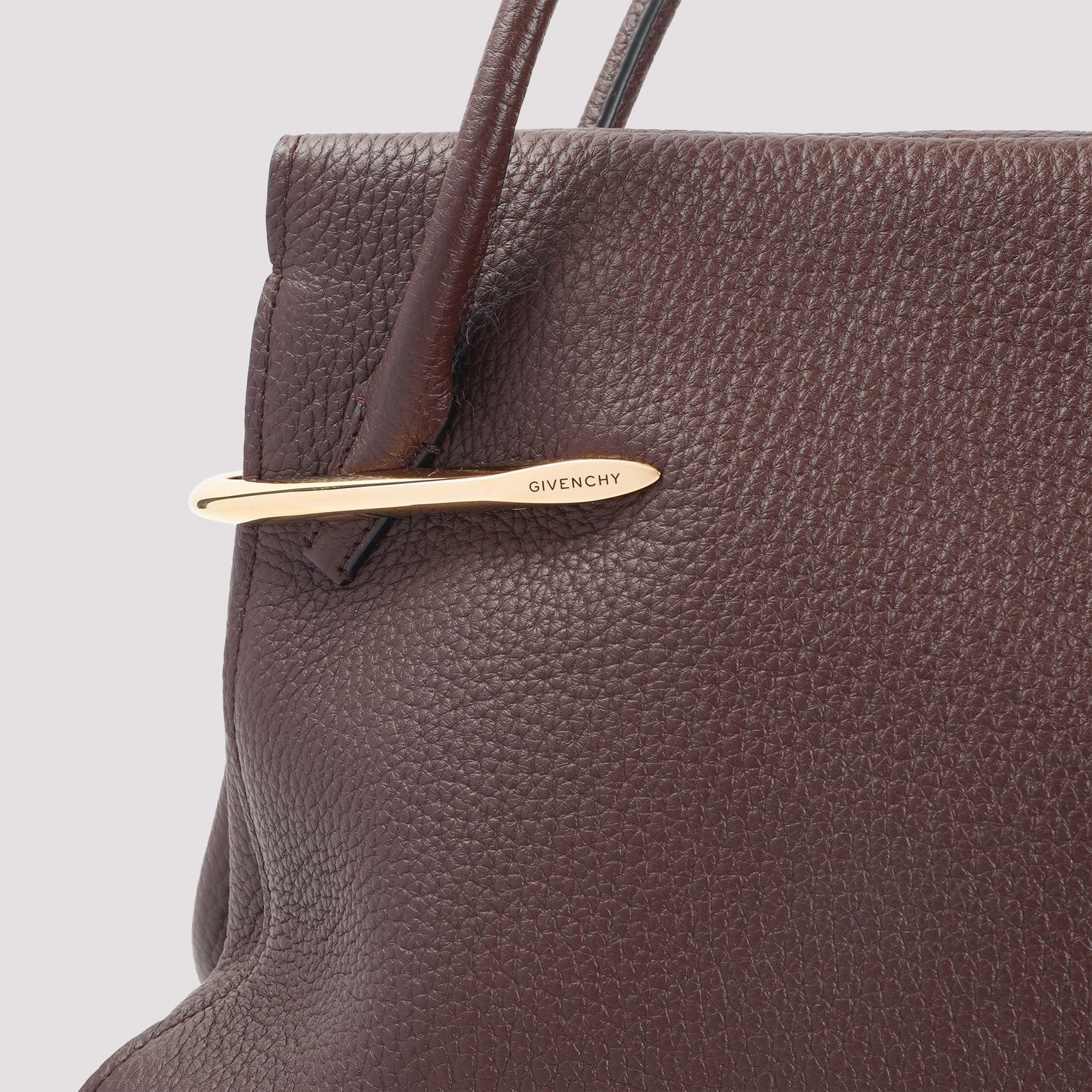 Pinch Large Shoulder Bag Brown Calf Leather