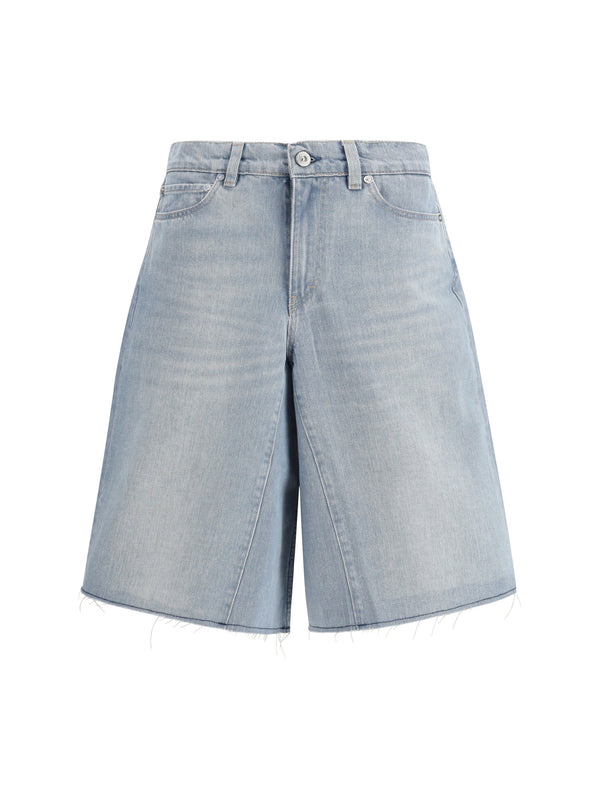 Midi Shorts Pale Coast Wash Cotton