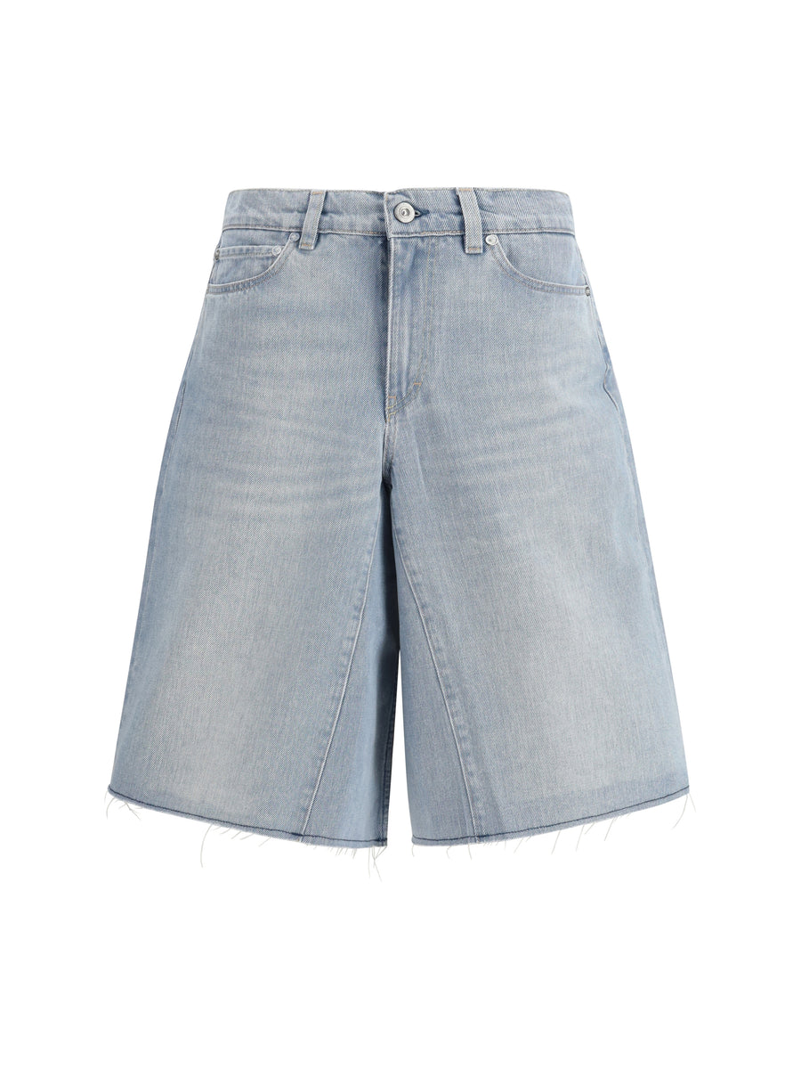 Midi Shorts Pale Coast Wash Cotton