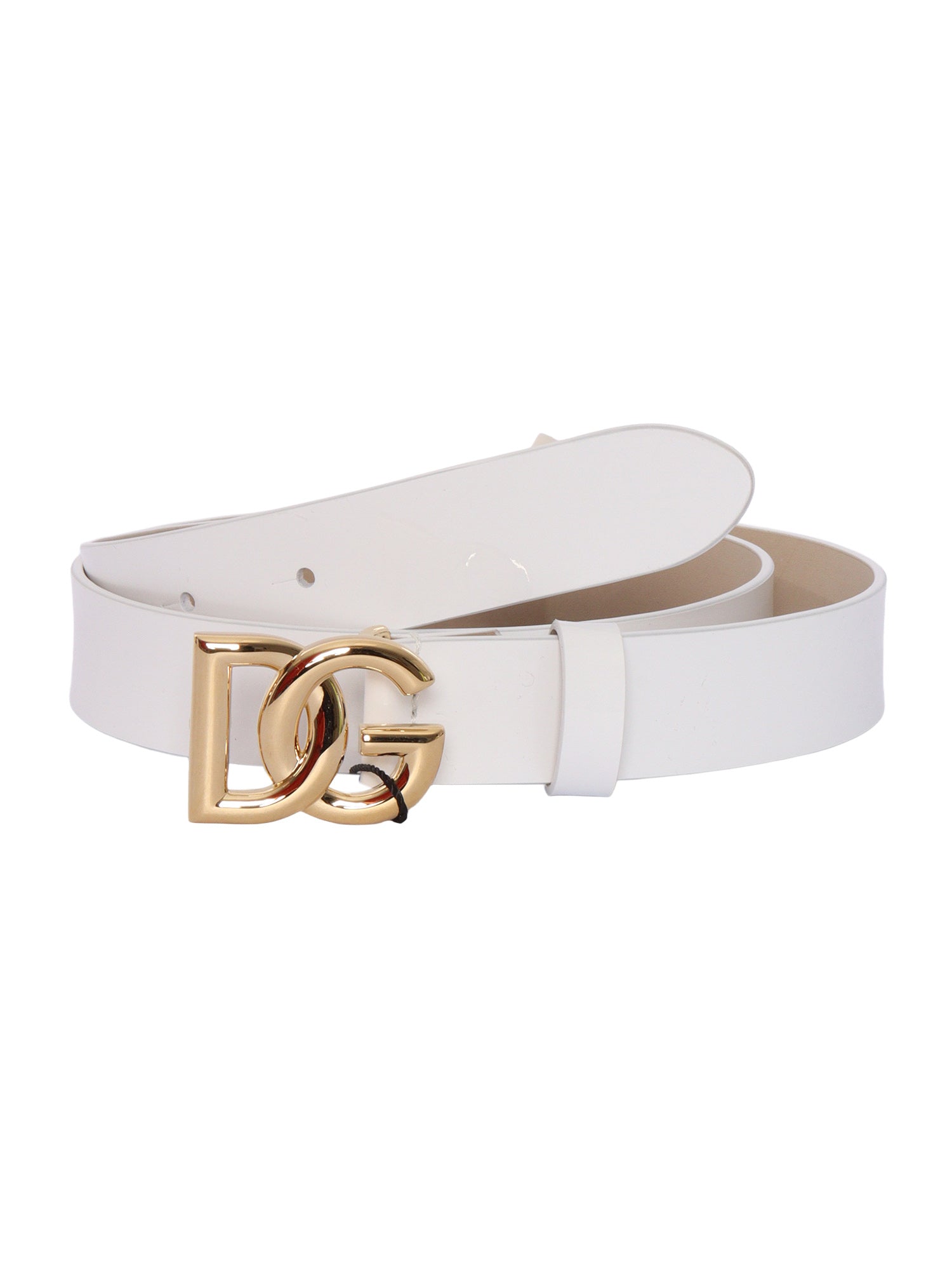 LOGO BELT White Calf Leather