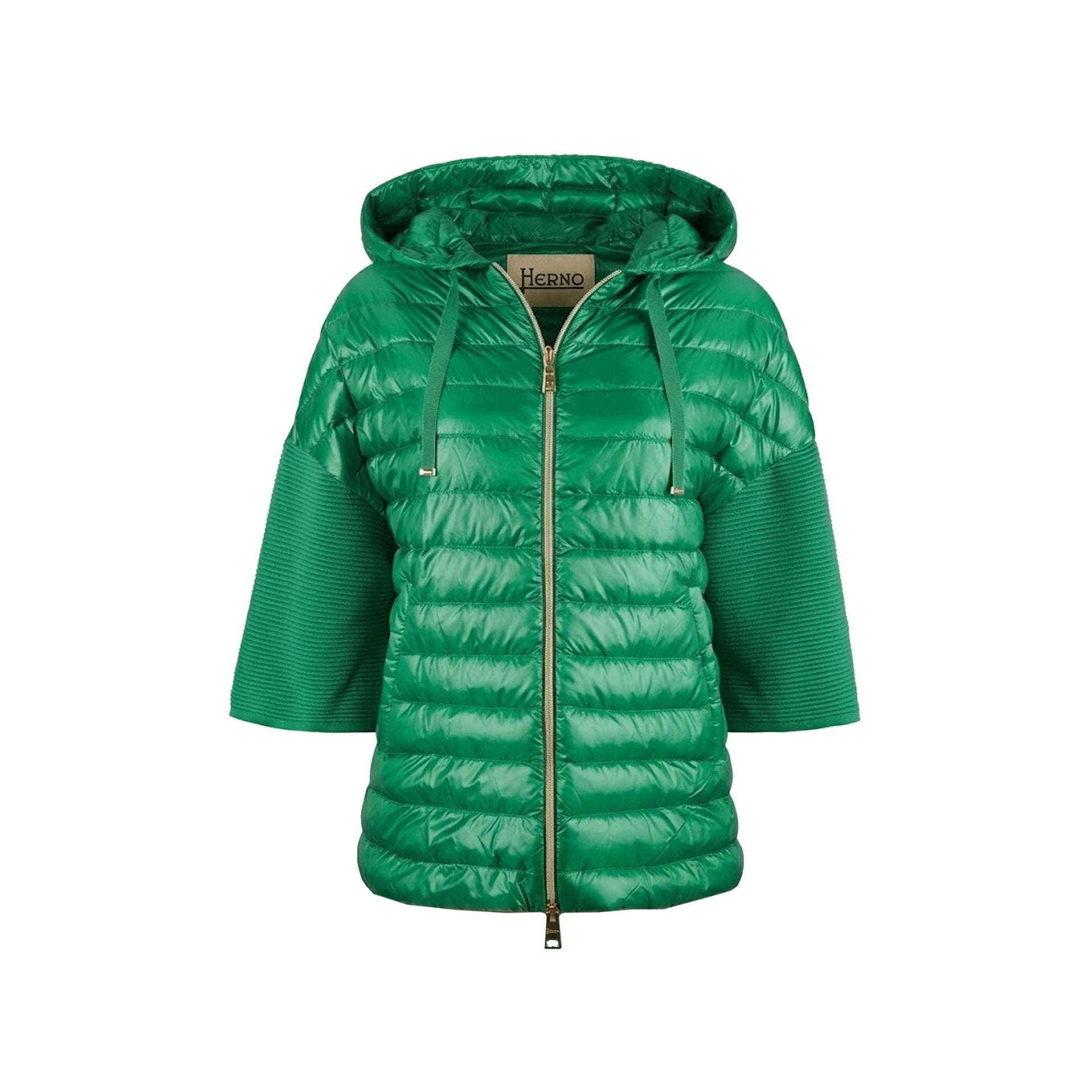 Herno Ultralight Hooded Jacket Green Cotton