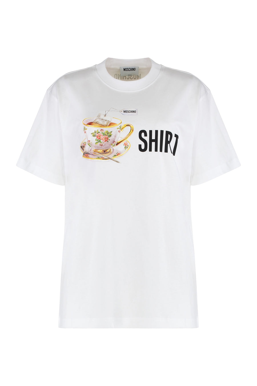 Crew-Neck T-Shirt Cotton Printed White T-shirts & Jerseys