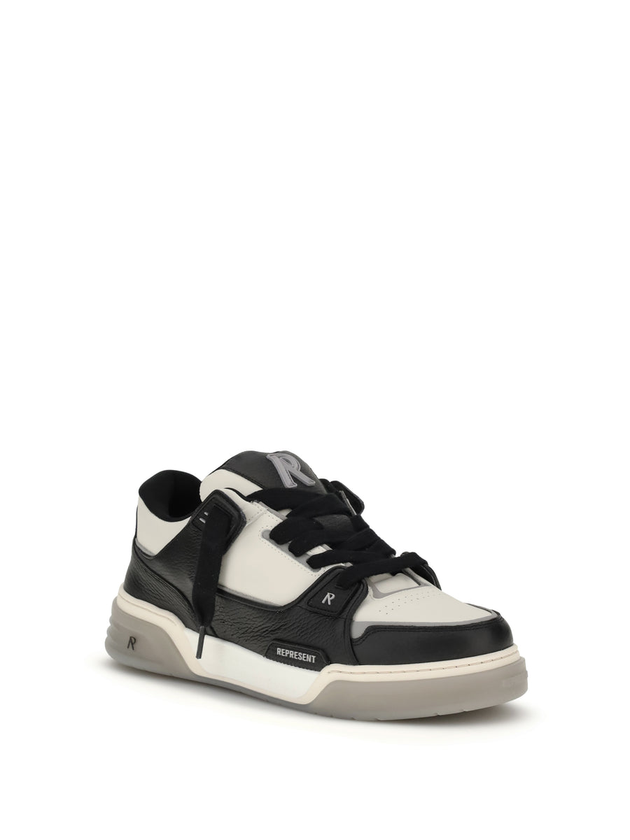 Represent Studio Sneakers Black/vintage White Upper Calf Leather Bos Taurus Trainers