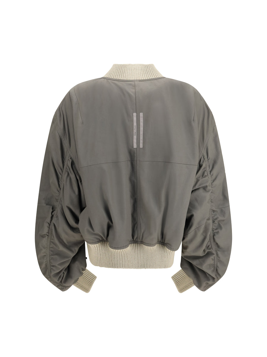 Bomber Jacket Secchia Flight Lamb Leather Sand/euca