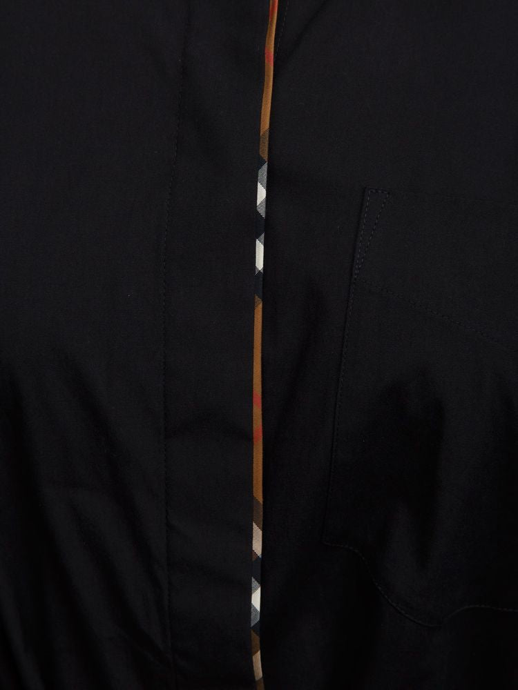Burberry 96% Cotton dress in black