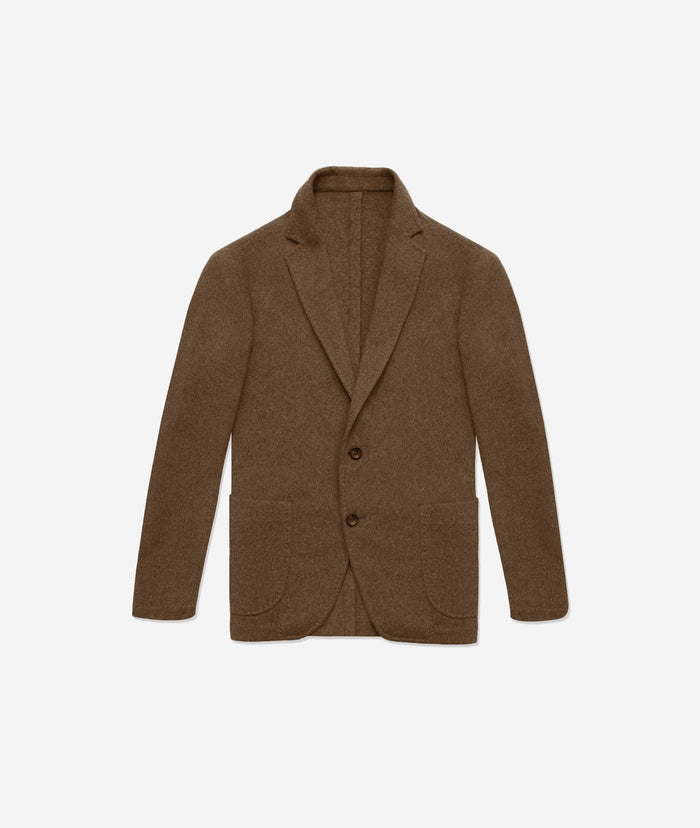 Deconstructed Cashmere Blazer Toronto Brown Jacket