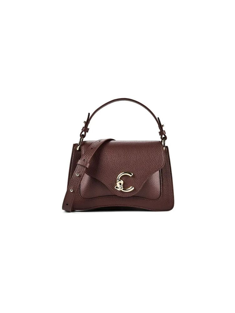 Coccinelle Shoulder Bag Berry Grained Leather / Top-handle-bags