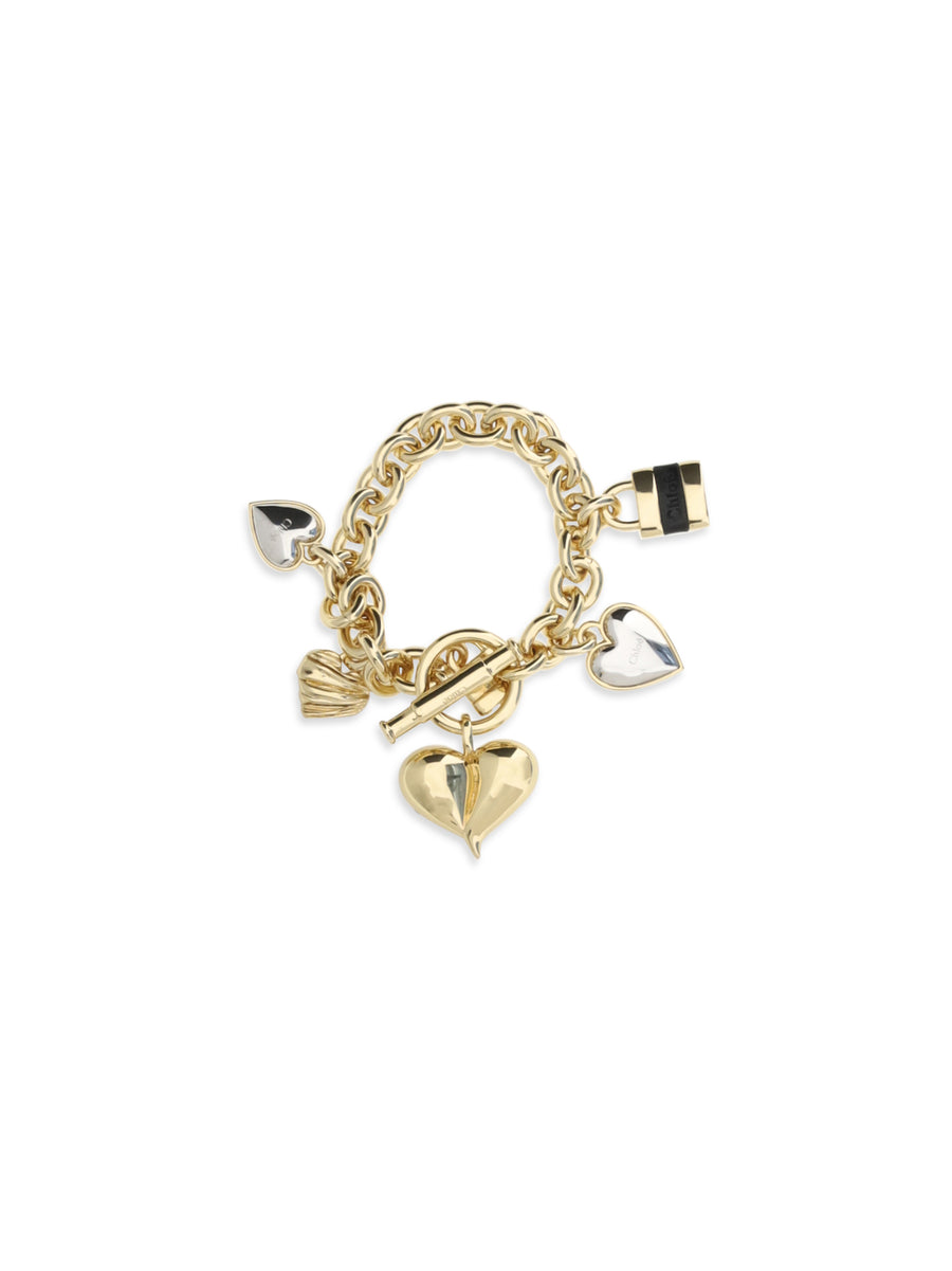 Bracelet Heart Gold-Palladium-Black Gold/palladium/black Brass Bracelets