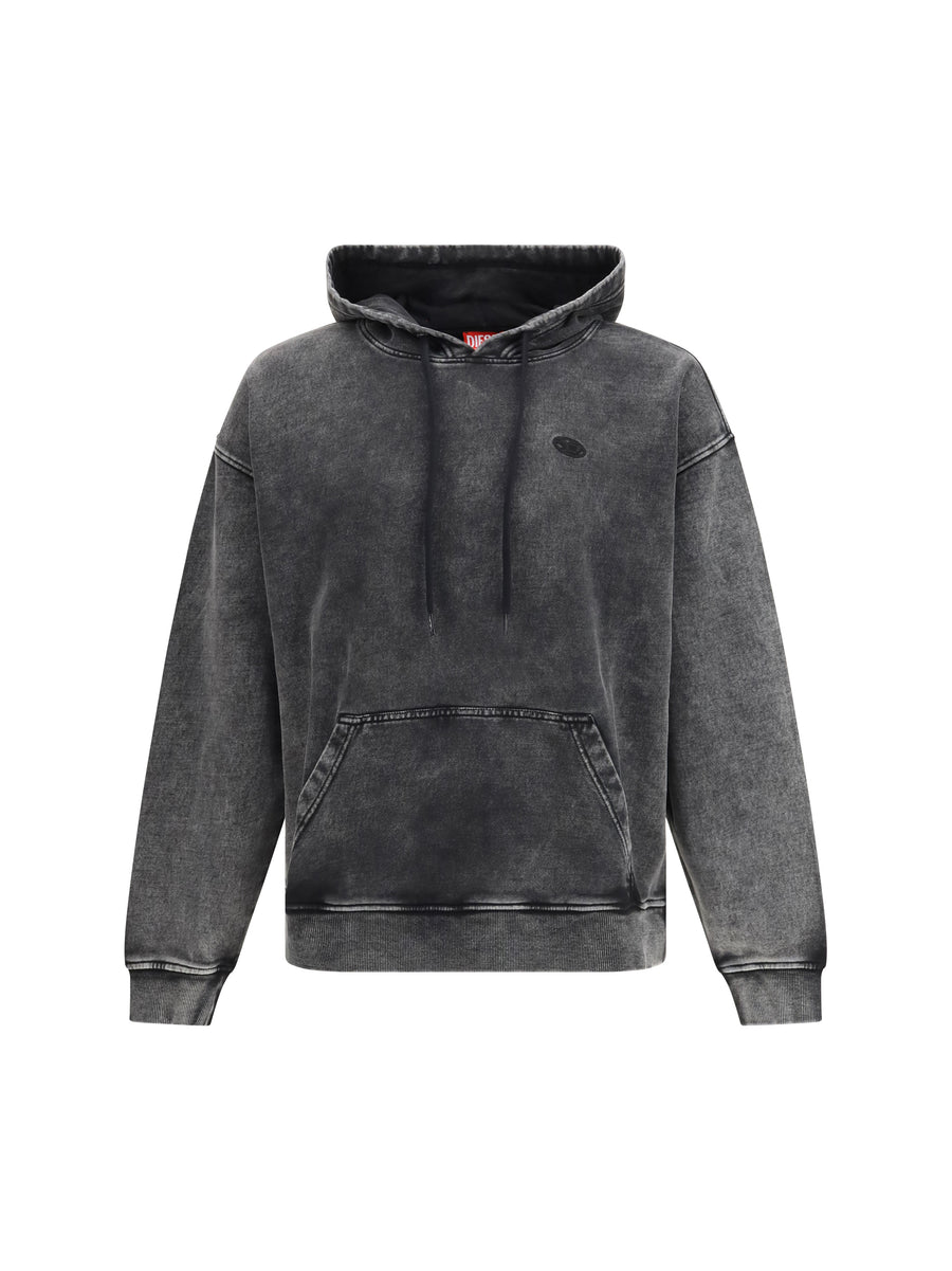Hoodie S-Boxt-Hood-Den Black Cotton Sweatshirts