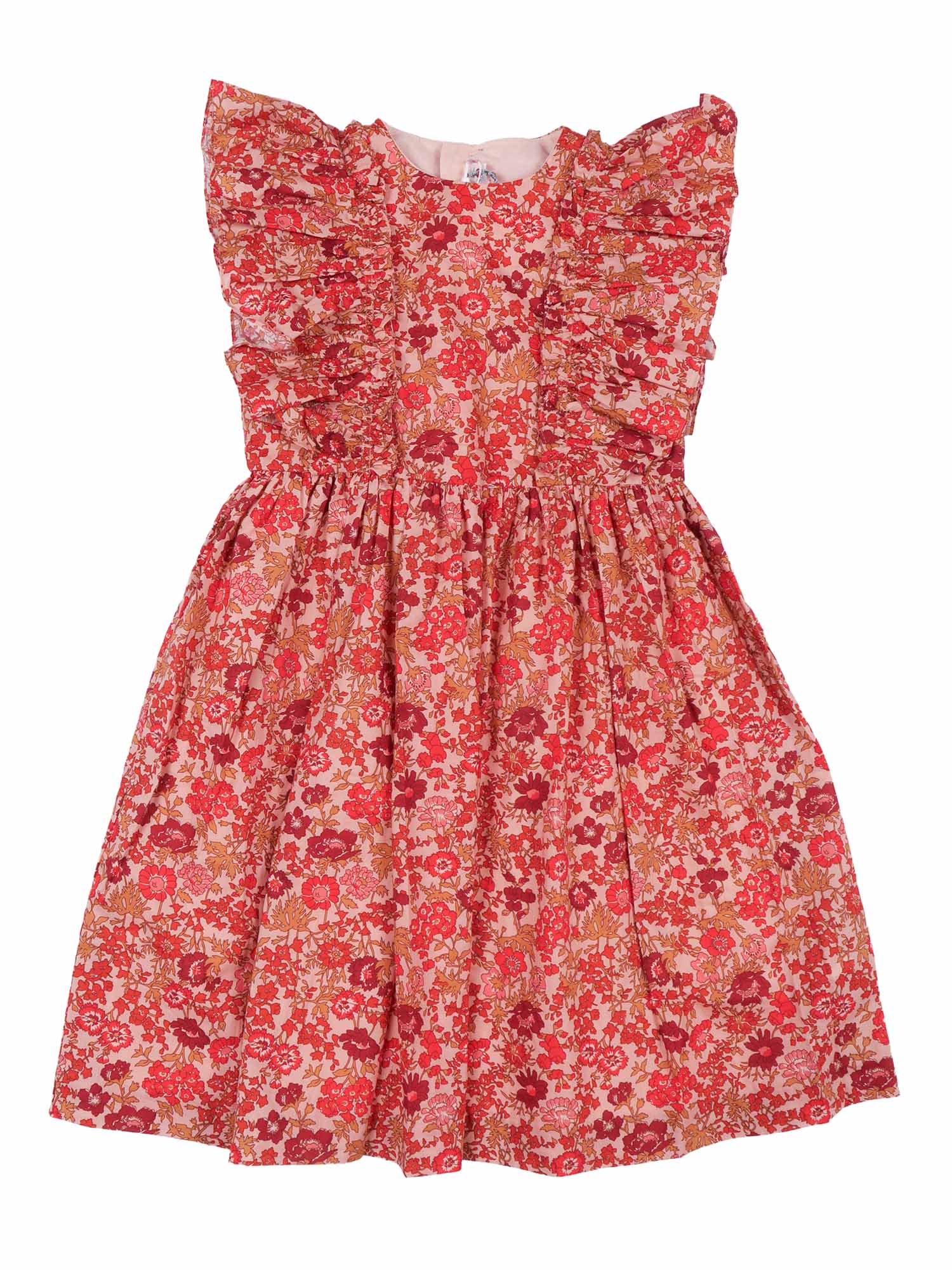 LIZZY DRESS Red Organic Cotton