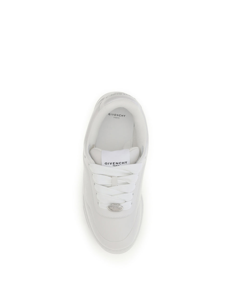 Sneakers Puffy Yard White Calf Leather Trainers