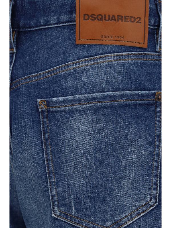 Bermuda Shorts Marine Navy Blue Cotton