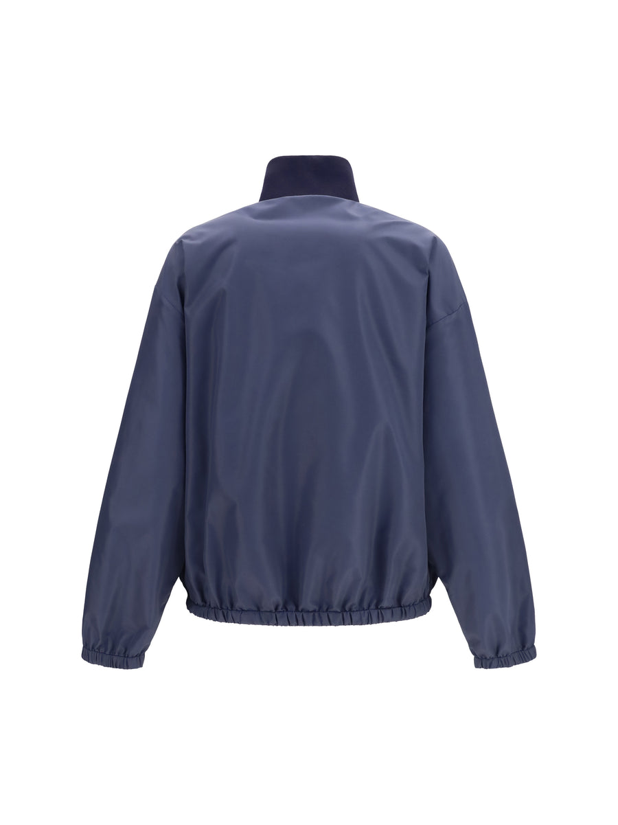 Jacket Technical Canvas Blue Polyester