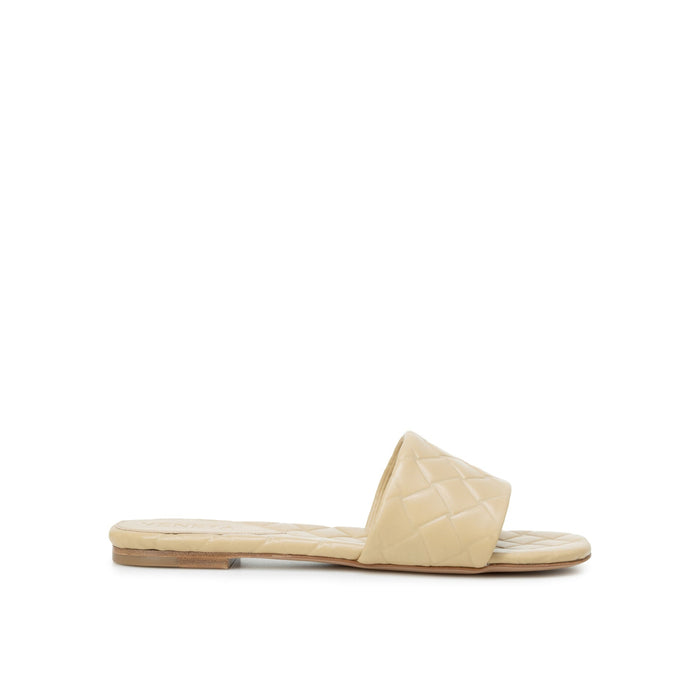 Amy Leather Sandals Beige Lamb