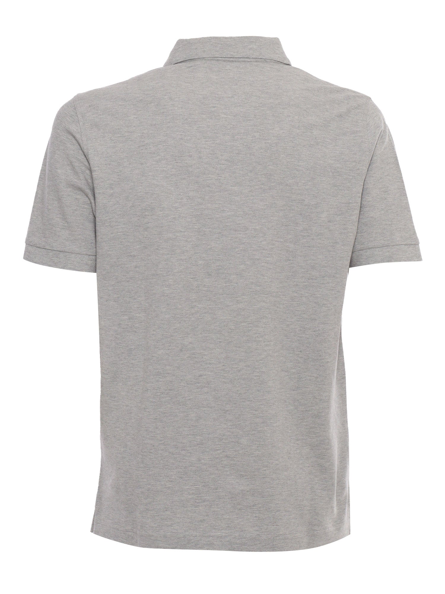 Gray polo Brown Cotton Elastane Shirt